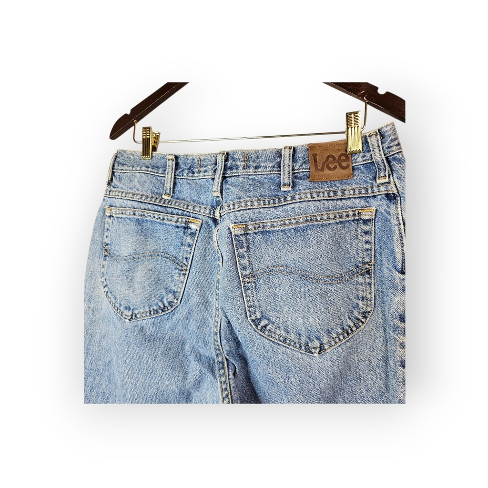 Vintage Lee Regular Fit Light Wash Jeans Mens 36x34 Straight Leg Denim - Picture 7 of 8